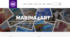 Desktop Screenshot of marina4art.com