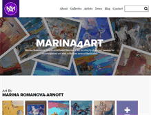 Tablet Screenshot of marina4art.com